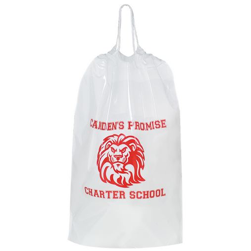 Custom Printed Cotton Cord Drawstring Plastic Bag (12"x16"x4") - Flexo Ink - 12CC12164-FI